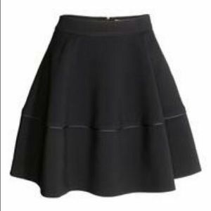 H&M black circle skirt